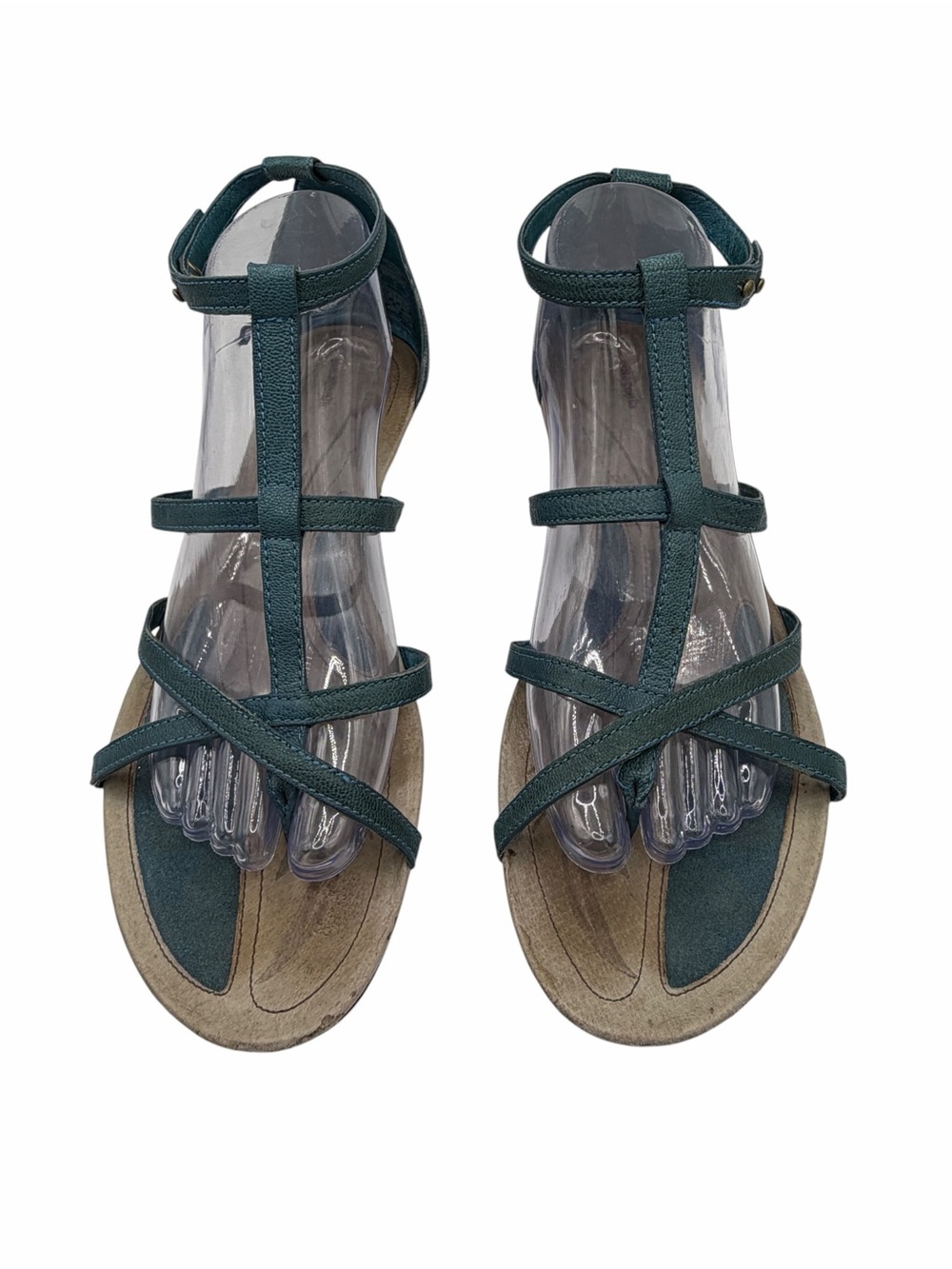 Patagonia Teal Strappy T‑Bar Sandals - Size 10